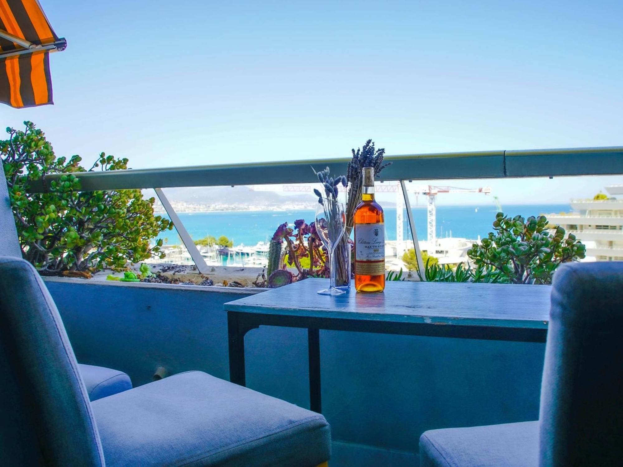 T2 Climatise Vue Mer 11Eme Etage Avec Acces Plages Villeneuve-Loubet Extérieur photo
